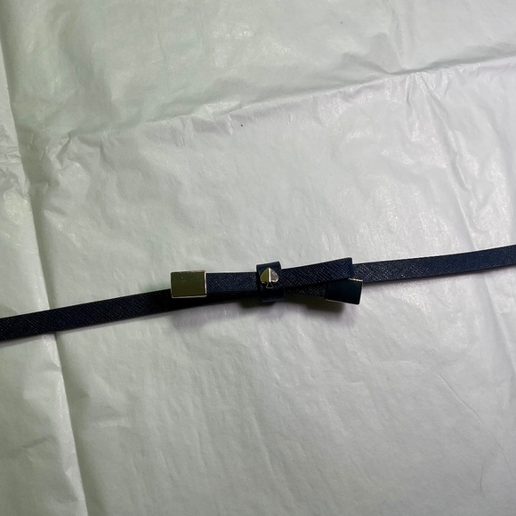 Kate Spade Shoestring Bow Belt - Blazer Blue - NWT - Picture 3 of 14